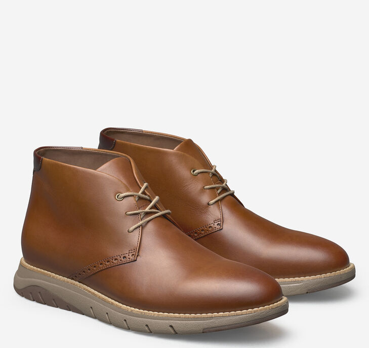 Johnston & Murphy Vaughn Plain Toe Chukka Stövlar Herr - Bruna Stövlar [LE5402169]